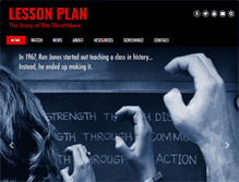 Tablet Screenshot of lessonplanmovie.com